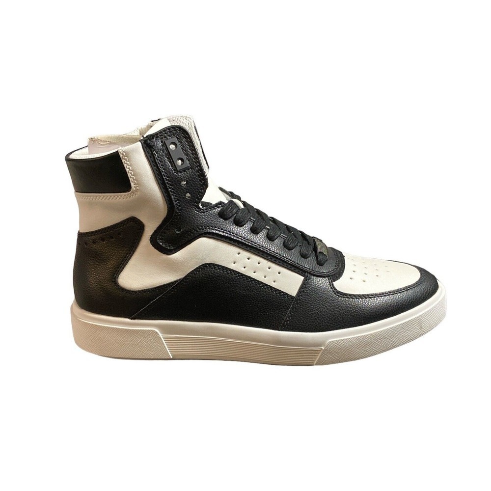 INC International Concepts Men High Top Sneakers Keanu Black/White Sz 9.5M